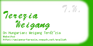 terezia weigang business card